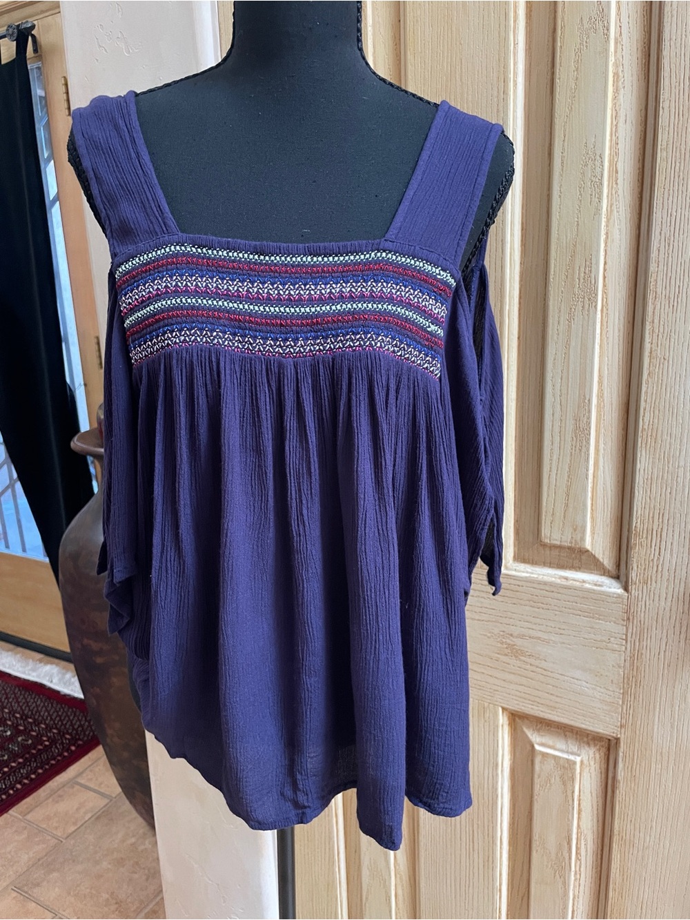 Breezy gauze top